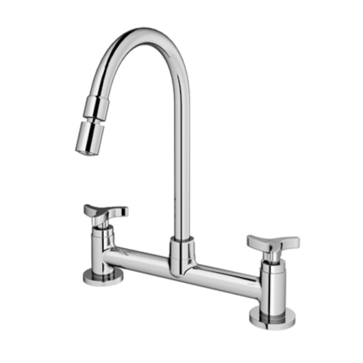 Misturador De Mesa Para Cozinha Nova Trio Cromado Docol - Imagem principal - 84ebf4be-331f-4865-9cd4-d16f25fd4b0c