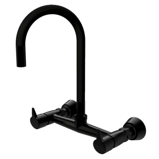 Misturador de Parede p/Cozinha de Mesa Bica Móvel Colorflex All Black Easy Romar - Imagem principal - 95210fa2-41f0-4f77-8750-c55fd04a6d4b