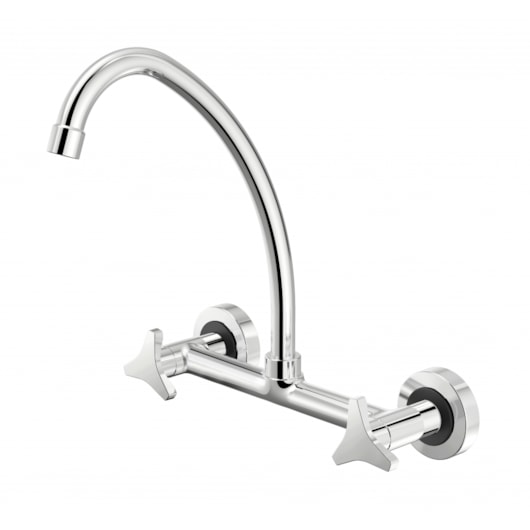 Misturador De Parede Para Cozinha Nova Gyro Dn 15 Cromado Fabrimar - Imagem principal - 8a4abc81-9509-461b-9dda-4a2f675317f0