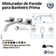 Misturador De Parede Para Lavatório Prima 1878 C210 DN 15 1/2 Cromado Fani - db366c01-1303-426d-b065-2a6ca2c025fc