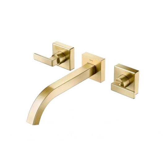 Misturador De Parede Para Lavatório Stillo Ouro Escovado Docol - Imagem principal - f6b8e834-2831-4531-b1ac-041ddc31655c