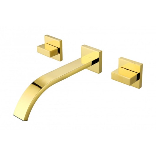 Misturador Duplo Comando Para Lavatório De Parede Rb2044 Dourado Rubinettos - Imagem principal - c3758a2c-2b2e-4ed6-a76d-f2986c061a4f