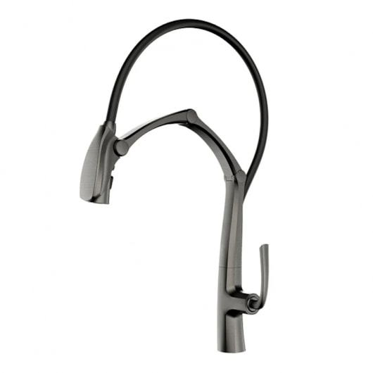 Misturador Gourmet Bica Removível Tripla Articulação Alien Grafite Lexxa - Imagem principal - 0928b6d6-5182-4a06-ac5d-23a36ab965a5