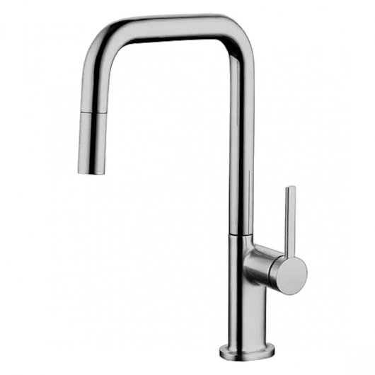 Misturador Gourmet Boolean Com Bica Retratil Aço Escovado Lexxa - Imagem principal - dba8ff2c-4720-4a14-86e4-b14b5b5a8b67
