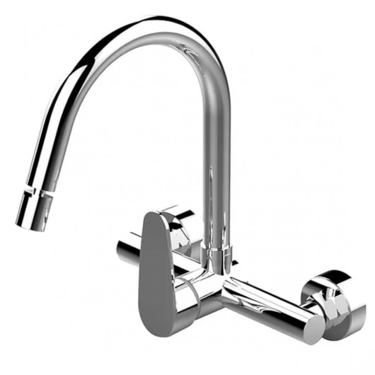 Misturador Gourmet De Parede Kitch Cromado Lexxa - Imagem principal - 7dedb8c7-a206-437c-b128-d31ec64b9dff