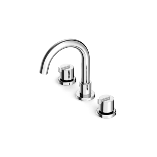Misturador Lavatório De Mesa Com 3 Furos Bica Alta Com Válvula Singles One Cromado Roca - Imagem principal - a89f75fb-30b3-4290-97eb-e627038e4e04