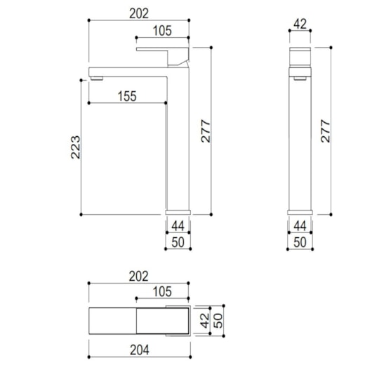 Misturador Monocomando Bica Alta Rose Gold Kromma - Imagem principal - ef8287eb-c52f-4f97-ac18-75b5183c1b5f