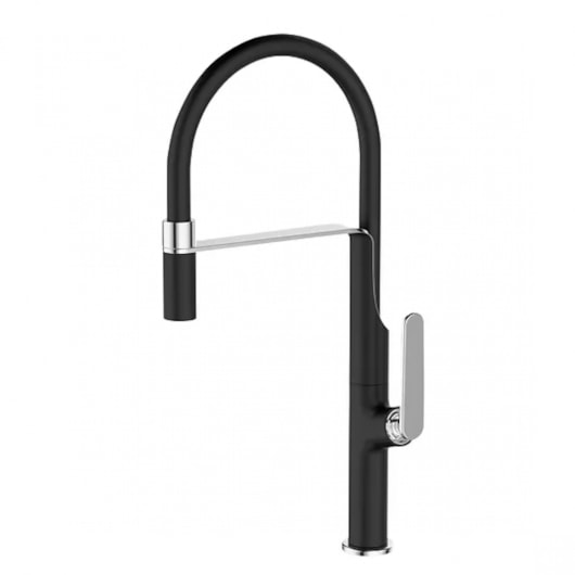 Misturador Monocomando Biflat Bica Removivel Black Matte Lexxa - Imagem principal - 21db8715-ea20-4acb-a8f6-fe4dd66296bb