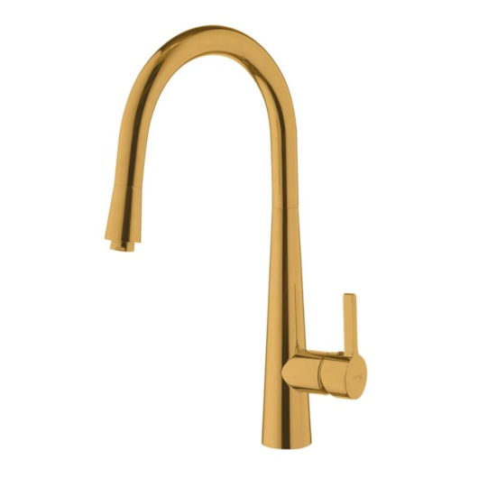 Misturador Monocomando Cozinha Bica Alta Extensiva Aço Inox Kr409 Gold Matte Kromma - Imagem principal - 55b4ea78-0d8f-47f6-ac51-e6d65111437f