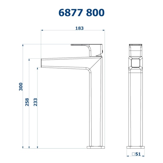 Misturador Monocomando de mesa Bica Alta para Lavatório Barbara Dundes 6877 BK800 Preto Fosco Fani - Imagem principal - e38b9a45-46bb-4bd0-825a-053014a66063