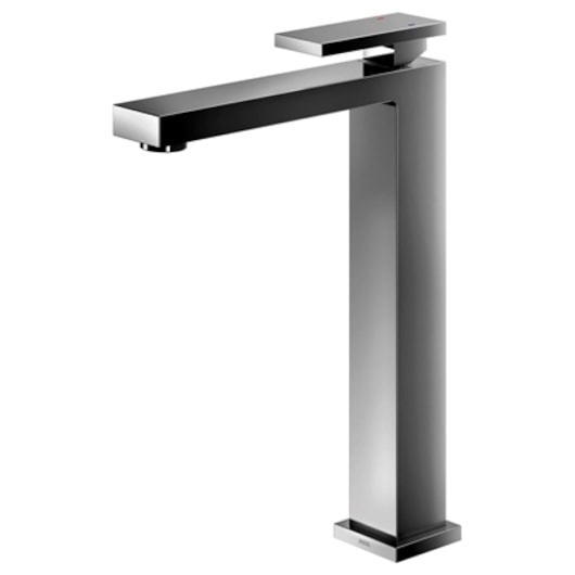 Misturador Monocomando De Mesa Bica Alta Para Lavatório Edge Grafite Polido Docol - Imagem principal - 35ff9cc6-5478-464a-85b3-dbdb953a41cc