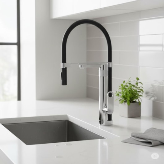 Misturador Monocomando de Mesa Gourmet Cromado com Filtro para Cozinha - Imagem principal - 9faa2548-8e74-426f-aa43-bfdf5a32c252