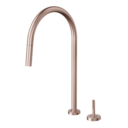 Misturador Monocomando De Mesa P/ Cozinha C/ Ducha Retrátil Mix&match Cobre Escovado Docol - Imagem principal - 18dedbe6-bd90-4d09-ab40-32aa36831447