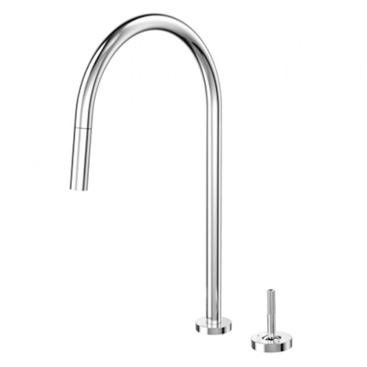 Misturador Monocomando De Mesa P/ Cozinha C/ Ducha Retrátil Mix&match Cromado Docol - Imagem principal - 127473ee-f45b-4748-9714-4bafe773764e