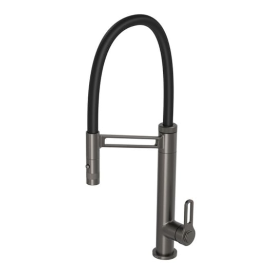 Misturador Monocomando De Mesa Para Cozinha Bica Flexível Urban Dark Antracite E Preto Deca - Imagem principal - fd0a012f-9a4a-48a6-803f-04696cb82383