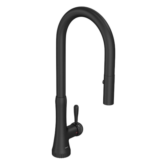 Misturador Monocomando De Mesa Para Cozinha Bica Móvel Perola Black Matte Deca - Imagem principal - 75d27119-667b-47eb-ab90-ae9e7905e5f8