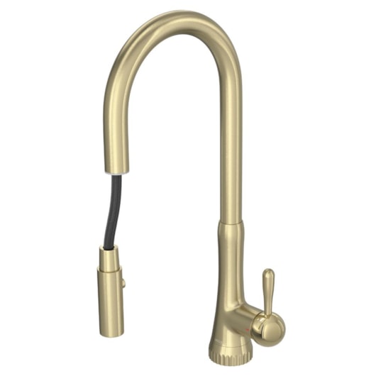 Misturador Monocomando De Mesa Para Cozinha Bica Móvel Perola Summer Gold Deca - Imagem principal - 50d23648-71a9-4e33-bd7b-5317a9f345f0