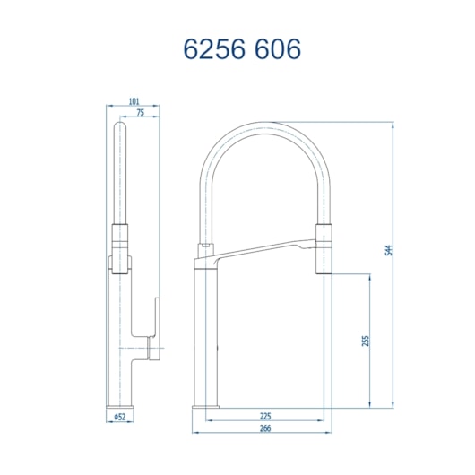 Misturador Monocomando De Mesa Para Cozinha Com Bica Alta Gourmet 1/2 Ouro Velho Fani - Imagem principal - 24299e3d-f95e-4ef3-ac7f-675359398d4f