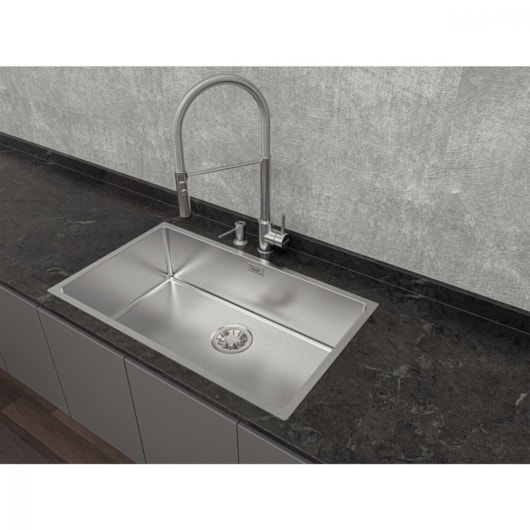 Misturador Monocomando De Mesa Para Cozinha Com Bica Alta Versatile Inox Tramontina - Imagem principal - b953cdc2-00bc-4eb0-b0b3-326e18555d50