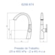 Misturador Monocomando De Mesa Para Cozinha Com Bica Móvel Kitchen Rosso Vecchio Fani - 87f76c77-42b2-4854-bb3d-ee7ca8db333c