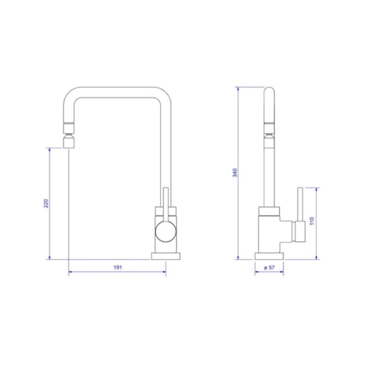 Misturador Monocomando De Mesa Para Cozinha Corten Matte Deca - Imagem principal - b255ec57-90a5-4045-9aa7-d102d7ac7414