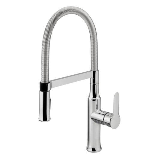 Misturador Monocomando de Mesa para Cozinha Cromado Bica Alta Móvel Fani Gourmet 6256 C607 DN 15 1/2
