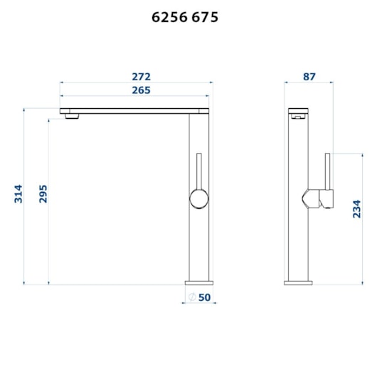 Misturador Monocomando De Mesa Para Cozinha Loreto 6526 Fani - Imagem principal - ce51f3ee-787f-41ec-8b8e-59b52de95358