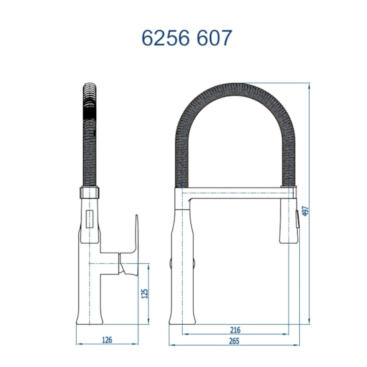 Misturador Monocomando de Mesa para Cozinha Mendoza 6256 C604 Cromado Fani - Imagem principal - 5dd58b89-2f1f-4283-abfa-9bcfbf3eee52