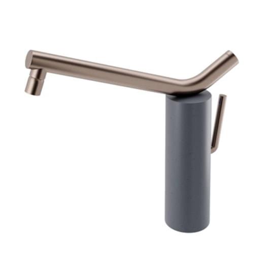 Misturador Monocomando De Mesa Para Cozinha Naiade Cobre Escovado Basalto Docol - Imagem principal - dcda1d0d-bdce-46ed-8edf-87adb7f7b7d9