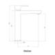 Misturador Monocomando de Mesa para Lavatório Bica Alta Axiom Slim 2879 52 Preto Matte Meber - 2b2e55ce-2379-46ce-9a2e-c021da157777