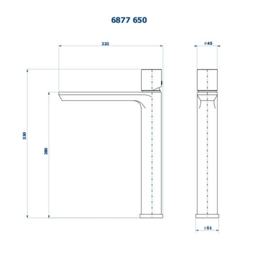 Misturador Monocomando De Mesa Para Lavatório Bica Alta Elegance Champanhe Fani - Imagem principal - 49ddd876-2fcf-49fe-95e1-0b351a14b6c2