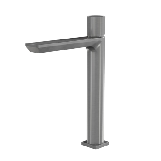 Misturador Monocomando De Mesa Para Lavatorio Bica Alta Elegance Grafite Escovado Fani - Imagem principal - 5e604fb8-02f6-439a-a93c-4f1ba7872c3f