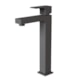 Misturador Monocomando de Mesa para Lavatório Bica Alta Retta 6877 BK330 Preto Fosco DN 15 1/2