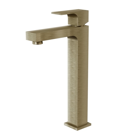 Misturador Monocomando de Mesa para Lavatório Bica Alta Retta 6877 OV330 Ouro Velho DN 15 1/2