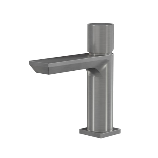Misturador Monocomando De Mesa Para Lavatorio Bica Baixa Elegance Grafite Escovado Fani - Imagem principal - 880fc6c0-e477-44ea-9c8e-fb071394f46b