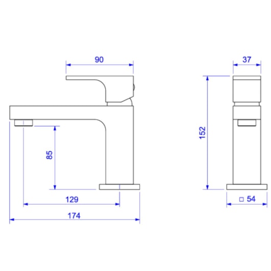 Misturador Monocomando De Mesa Para Lavatório Bica Baixa Unic Corten Deca - Imagem principal - 4df25d4c-933f-4b76-96c4-61d8d6f9bd72