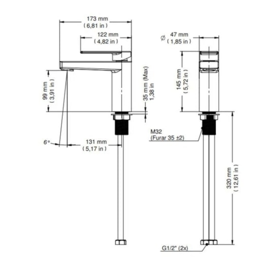 Misturador Monocomando De Mesa Para Lavatório Bica Baixa Vougan Ouro Escovado Docol - Imagem principal - 5978e8bd-0df2-468c-b953-67e7f7f3abf6