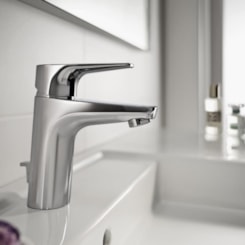 Misturador Monocomando de Mesa Para Lavatório Bica Média Atlas Cromado Roca