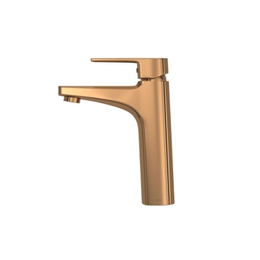Misturador Monocomando De Mesa Para Lavatório Bica Média Level Red Gold Deca - Imagem principal - 3e4f0a1f-0901-487e-96a6-a56b29d57db4