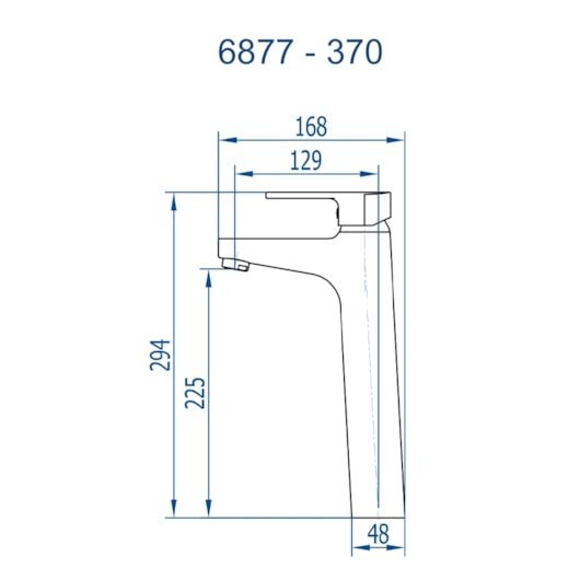 Misturador Monocomando De Mesa Para Lavatório Com Bica Alta Bold 370 Champanhe Fani - Imagem principal - 9cb2937e-2321-4093-82e8-466d1f4dbdf4