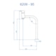 Misturador Monocomando De Mesa Para Lavatório Com Bica Alta Slim 95  6209 Doro Vecchio Fani - 008187b7-17c6-4f26-92ee-c1577eb7fcec