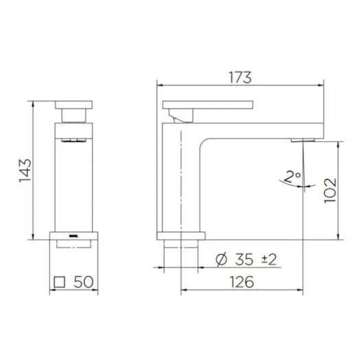 Misturador Monocomando De Mesa Para Lavatório Edge Níquel Escovado Docol - Imagem principal - 7725ab05-350b-4a0f-af0a-d0eb04e75280