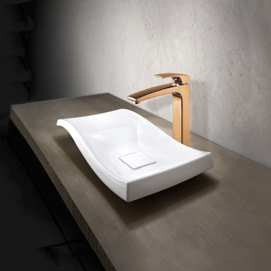 Misturador Monocomando De Mesa Para Lavatório Live Rose Gold Lorenzetti - Imagem principal - 19381313-7491-4ff0-aa76-ee56e1ed2919