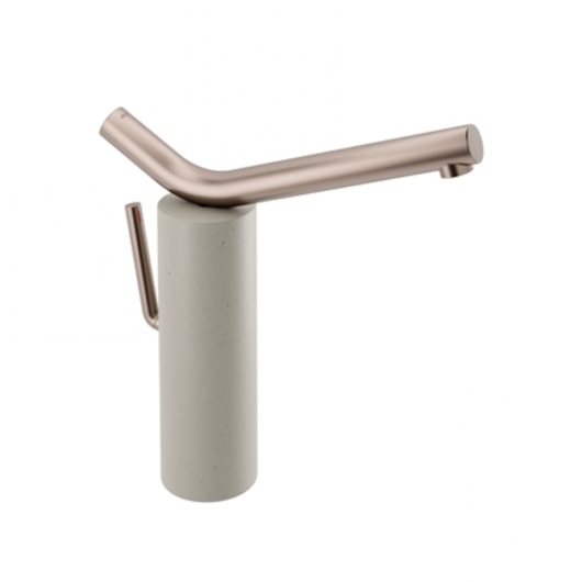 Misturador Monocomando De Mesa Para Lavatório Naiade Cobre Escovado Areia Docol - Imagem principal - f6b10f96-97d2-49d1-9142-718ffdfd3b2d