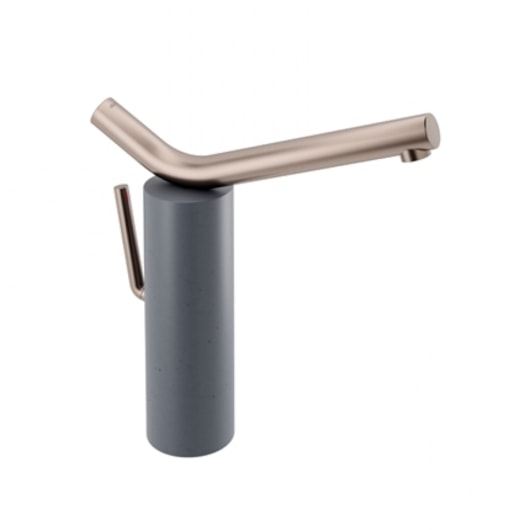 Misturador Monocomando De Mesa Para Lavatório Naiade Cobre Escovado Basalto Docol - Imagem principal - 379763c1-13eb-4dfe-94ca-114d1c00b483