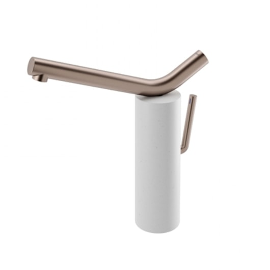 Misturador Monocomando De Mesa Para Lavatório Naiade Cobre Escovado Giz Docol - Imagem principal - 77db2bbc-e26d-4b1f-b2cd-d24e0f4682ee