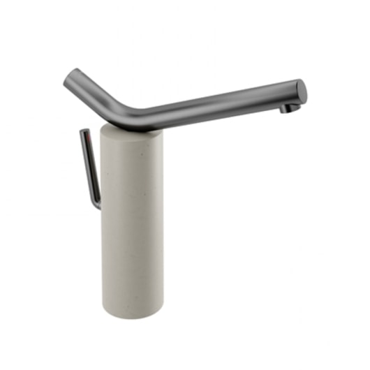 Misturador Monocomando De Mesa Para Lavatório Naiade Grafite Escovado Areia Docol - Imagem principal - 0fceb8d6-fd6c-4ddd-8292-e0ff2623f0b2