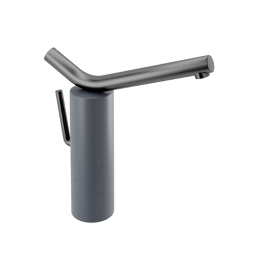 Misturador Monocomando De Mesa Para Lavatório Naiade Grafite Escovado Basalto Docol - Imagem principal - aea447d0-ce2f-477c-a384-ddc221a64c6c