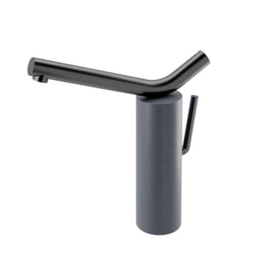 Misturador Monocomando De Mesa Para Lavatório Naiade Grafite Escovado Basalto Docol - Imagem principal - 7af61414-844e-42f8-8bf9-377ec0fdc9e8