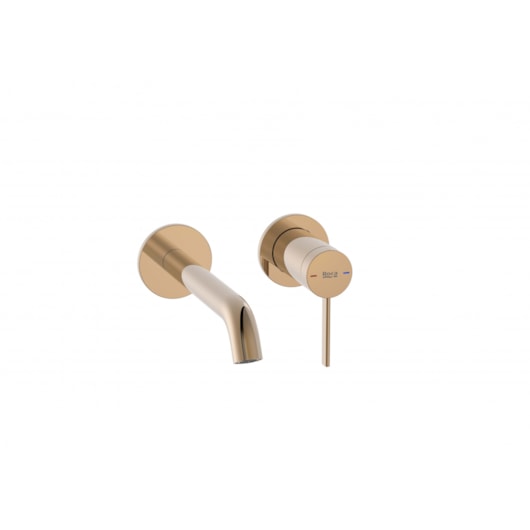 Misturador Monocomando de Parede para Lavatório Ona Rose Gold Roca - Imagem principal - d4f49ab9-f6ee-4874-842c-72b06ae05d88